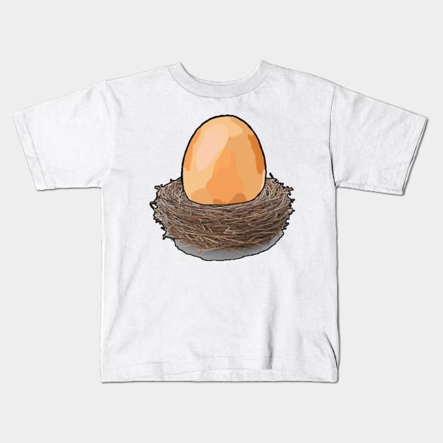 Nest Egg Kids T-Shirt by CleggEmporium